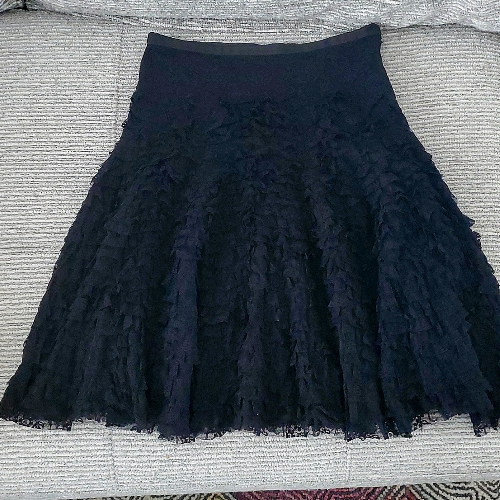 Mango Ruffle A Line Skirt